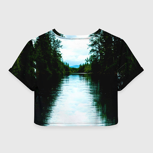 Женский топ На байдарке в лесу / 3D-принт – фото 2