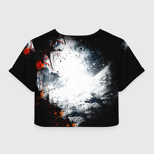 Женский топ Лыжник в движении / 3D-принт – фото 2