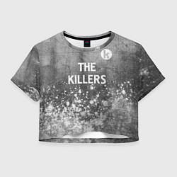 Женский топ The Killers - grey gradient посередине