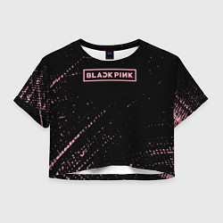 Футболка 3D укороченная женская Blackpink pink, цвет: 3D-принт