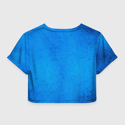 Женский топ Кольцо с баскетбольным мячом на синем / 3D-принт – фото 2