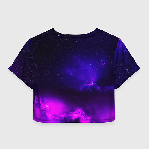 Женский топ Космонавт в неоновых облаках / 3D-принт – фото 2