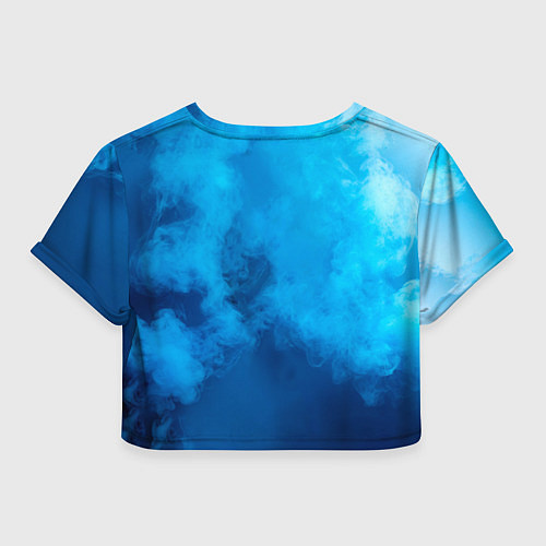 Женский топ Теннисная ракетка в синем дыму / 3D-принт – фото 2