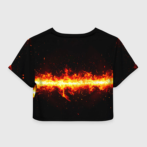 Женский топ Теннисная ракетка в огне / 3D-принт – фото 2