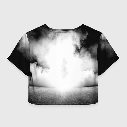 Женский топ Трековый велосипед в дыму / 3D-принт – фото 2