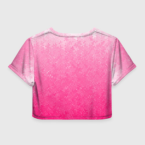 Женский топ Розовый градиент с узором / 3D-принт – фото 2