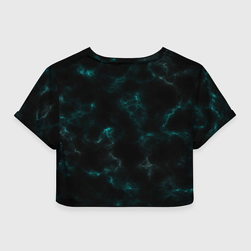 Женский топ Color black turquoise / 3D-принт – фото 2