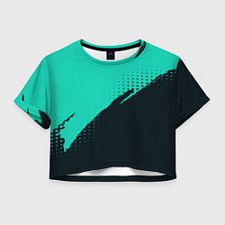 Женский топ Color black light blue