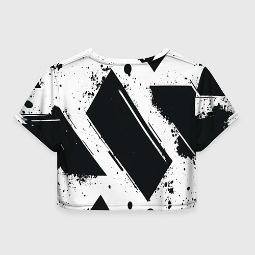 Женский топ Color black white / 3D-принт – фото 2