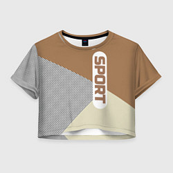 Женский топ Sport светло-коричневый