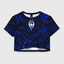 Женский топ Skyrim blue energy