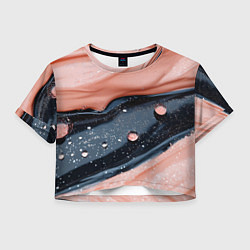 Женский топ Персиковая текстура с каплями