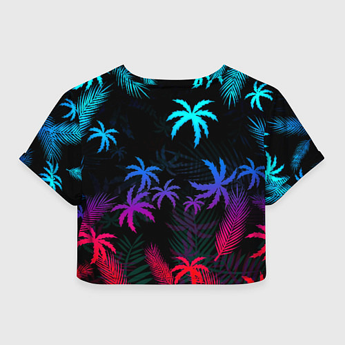 Женский топ Starfield неоновые тропики / 3D-принт – фото 2