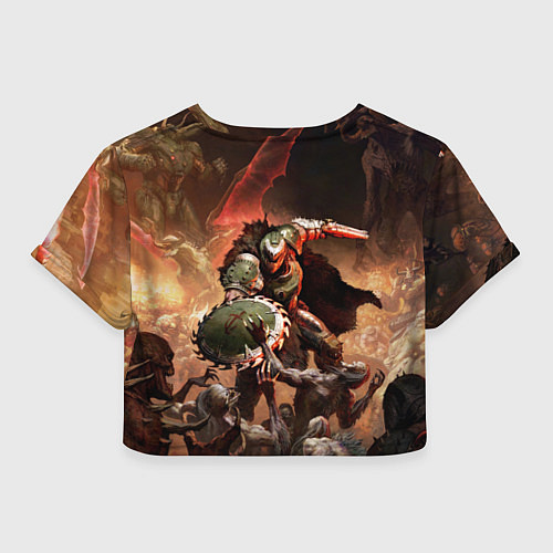 Женский топ Doom dark ages / 3D-принт – фото 2