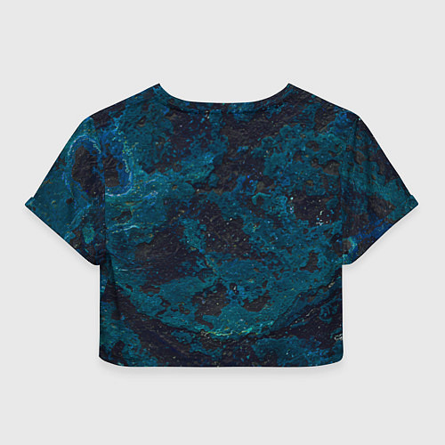 Женский топ Черно-синий бетон / 3D-принт – фото 2