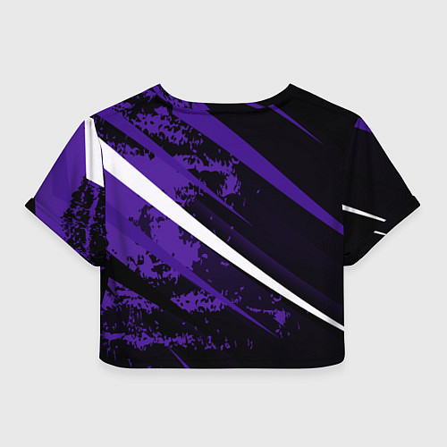 Женский топ Color black purple line / 3D-принт – фото 2