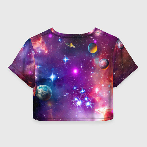 Женский топ Прикольный утёнок бравый космонавт - нейроарт / 3D-принт – фото 2