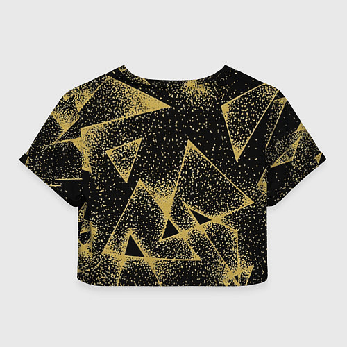 Женский топ Triangle yellow with dots / 3D-принт – фото 2