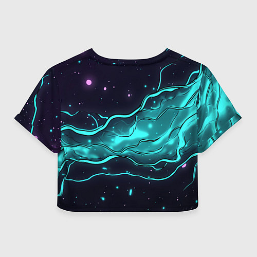 Женский топ Россия - березовая абстракция / 3D-принт – фото 2