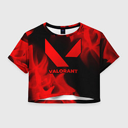 Женский топ Valorant - red gradient
