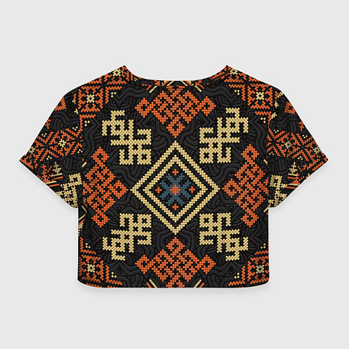 Женский топ Древний узор с защитными символами / 3D-принт – фото 2