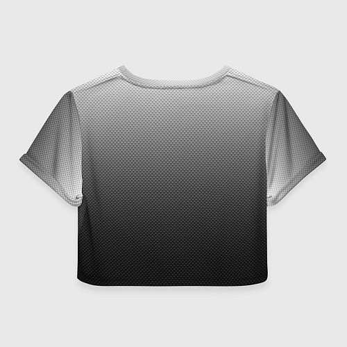 Женский топ Текстурированный градиент тёмно-серый / 3D-принт – фото 2