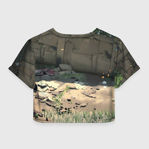 Женский топ Блондинка в костюме кошечки / 3D-принт – фото 2