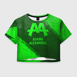 Женский топ Asking Alexandria - green gradient