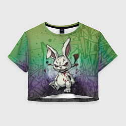 Женский топ Безумный кролик хулиган