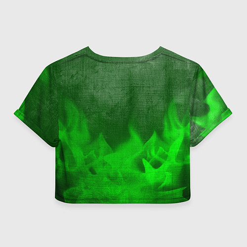 Женский топ Chery - green gradient посередине / 3D-принт – фото 2