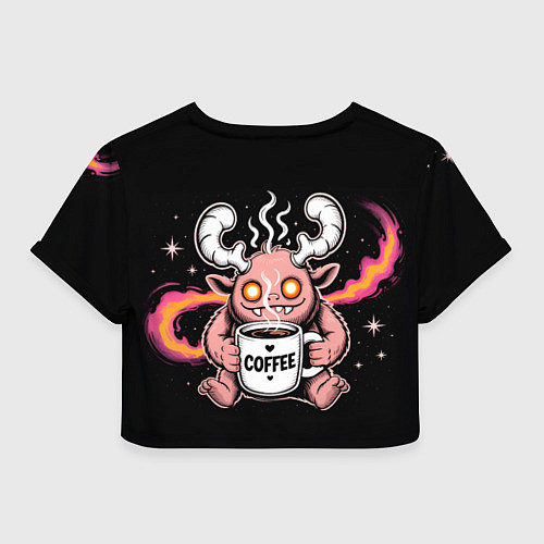 Женский топ Кофейный инопланетянин / 3D-принт – фото 2