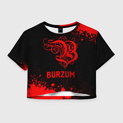 Женский топ Burzum - red gradient
