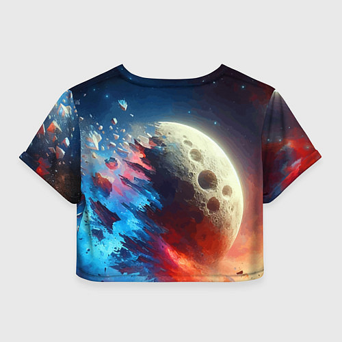 Женский топ Разрыв космического тела - нейроарт / 3D-принт – фото 2
