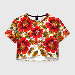 Женский топ Русская традиционная живопись