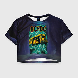 Женский топ Летающий автобус с ACDC