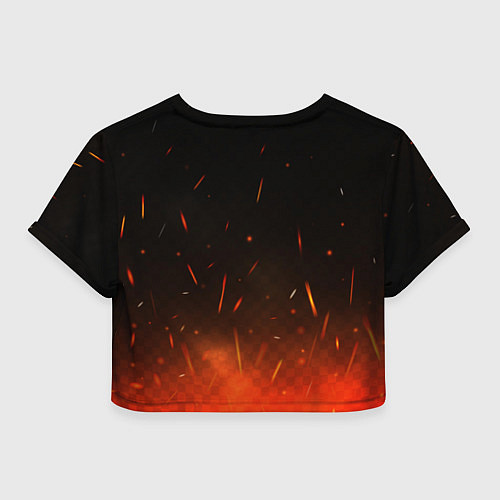 Женский топ ACDC лого на кассете / 3D-принт – фото 2