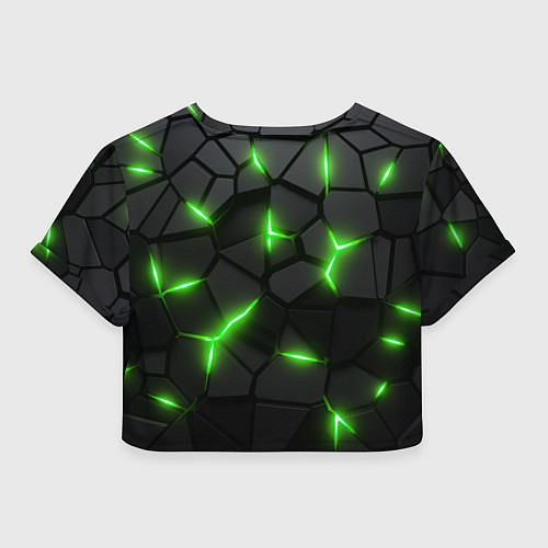 Женский топ Зеленая неоновая броня / 3D-принт – фото 2