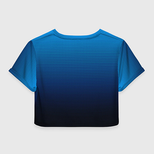 Женский топ Из голубого в чёрный градиент с точками / 3D-принт – фото 2