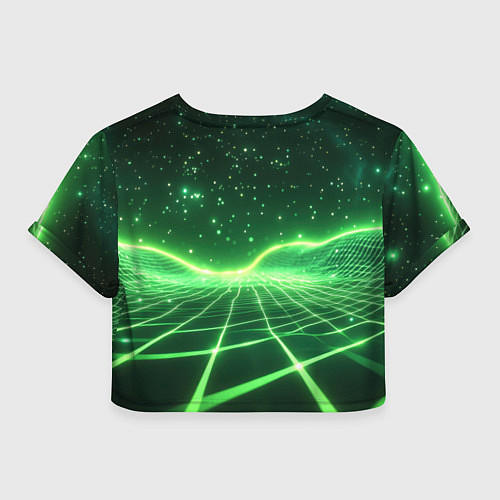 Женский топ Билли Айлиш нарисована с зелеными волосами / 3D-принт – фото 2