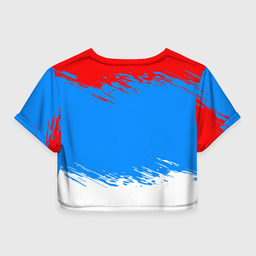 Женский топ Патриот - флаг / 3D-принт – фото 2