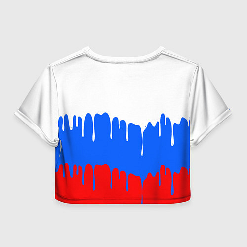 Женский топ Патриот - флаг / 3D-принт – фото 2