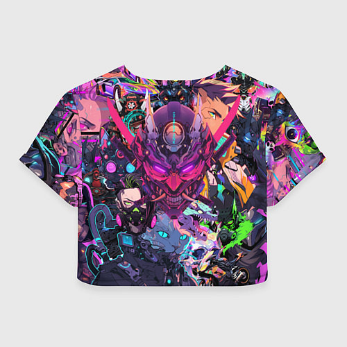 Женский топ Стиль Cyberpunk / 3D-принт – фото 2