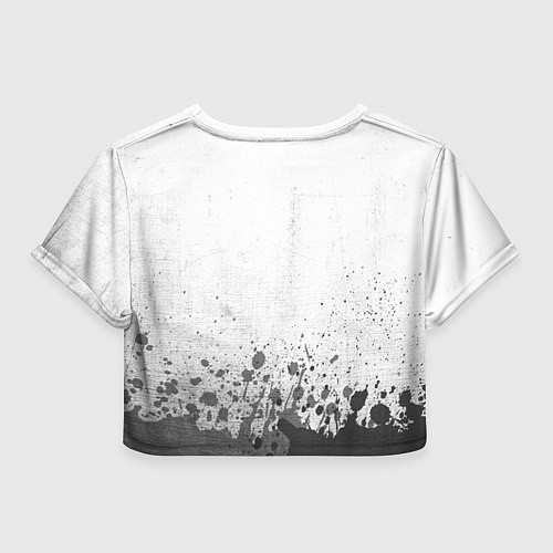 Женский топ David Bowie - white gradient посередине / 3D-принт – фото 2