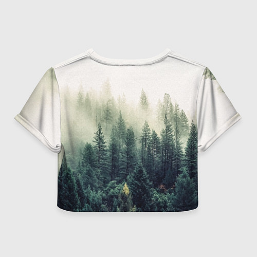 Женский топ Лес мой храм - текстом рун / 3D-принт – фото 2