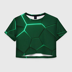 Женский топ Зеленые плиты с неоном