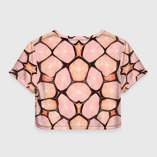 Женский топ Розовые пятна жирафа / 3D-принт – фото 2