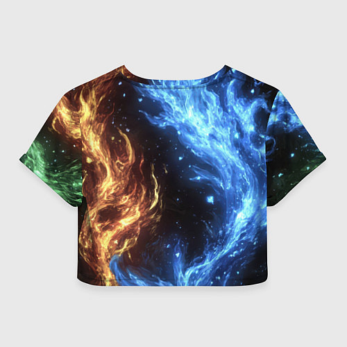 Женский топ Bones депрессивный стиль / 3D-принт – фото 2