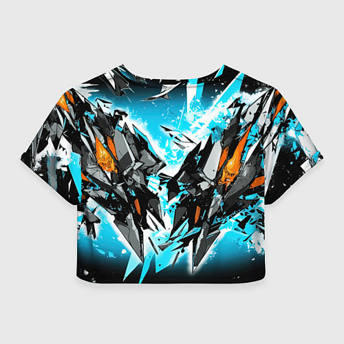 Женский топ Bones логотип в стиле стикеров / 3D-принт – фото 2