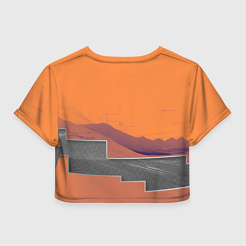 Женский топ Элитное авто в пустыни / 3D-принт – фото 2