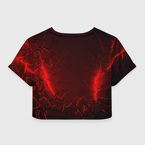 Женский топ Bones логотип красной краской / 3D-принт – фото 2